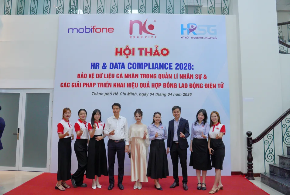 The HR & Data Compliance 2026 seminar co-hosted by Nhan Kiet with MobiFone and the Saigon HR Club
